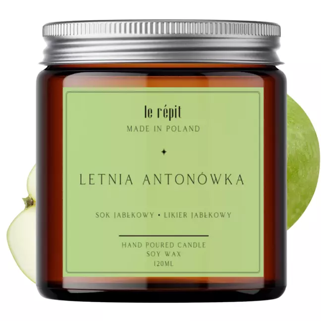 Świeca sojowa zapachowa Letnia Antonówka 120 ml