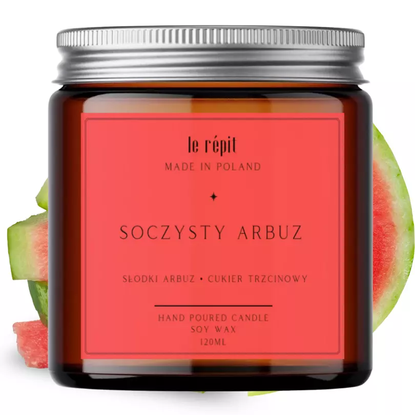 Świeca sojowa zapachowa Soczysty Arbuz 120 ml