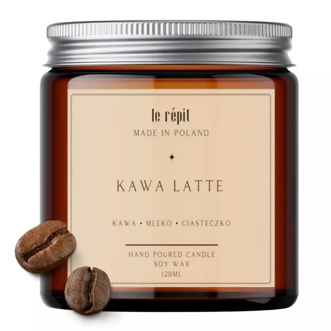 Świeca sojowa zapachowa Kawa Latte 120 ml