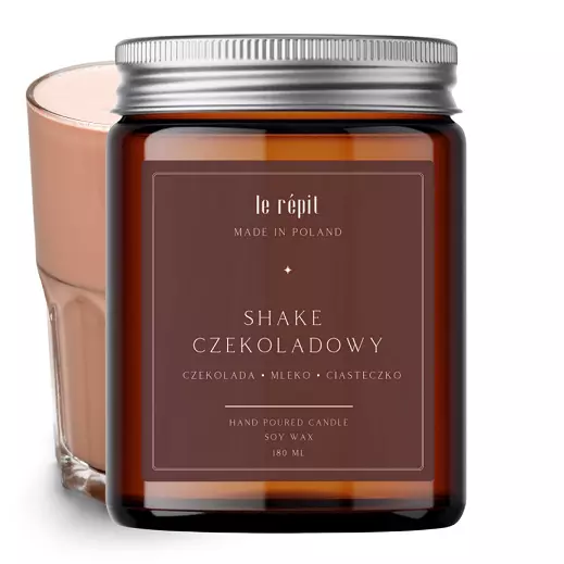 Świeca sojowa zapachowa Shake Czekoladowy 180 ml