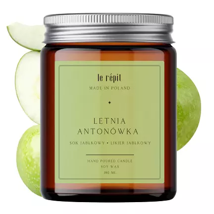 Świeca sojowa zapachowa Letnia Antonówka 180 ml