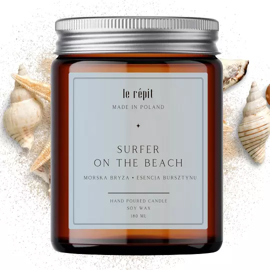 Świeca sojowa zapachowa Surfer on The Beach 180 ml