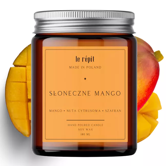 Świeca sojowa zapachowa Słoneczne Mango 180 ml