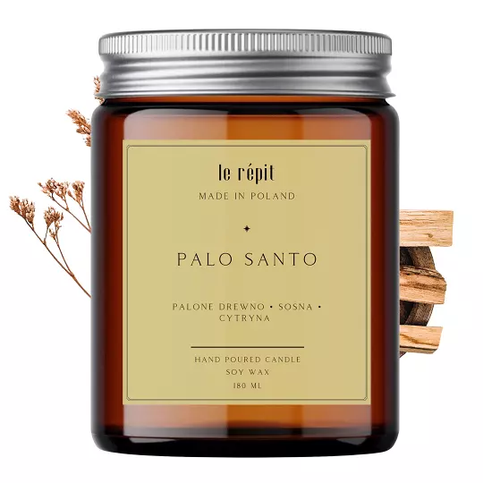 Świeca sojowa zapachowa Palo Santo 180 ml