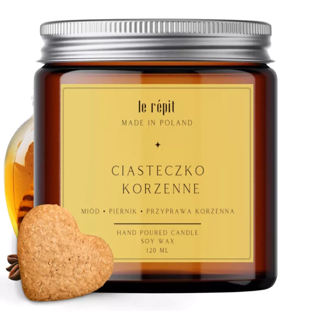 Świeca sojowa zapachowa Ciasteczko Korzenne 120 ml