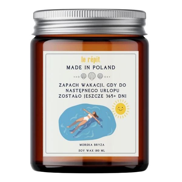 Świeca AFIRMACJA WAKACJI 180 ml