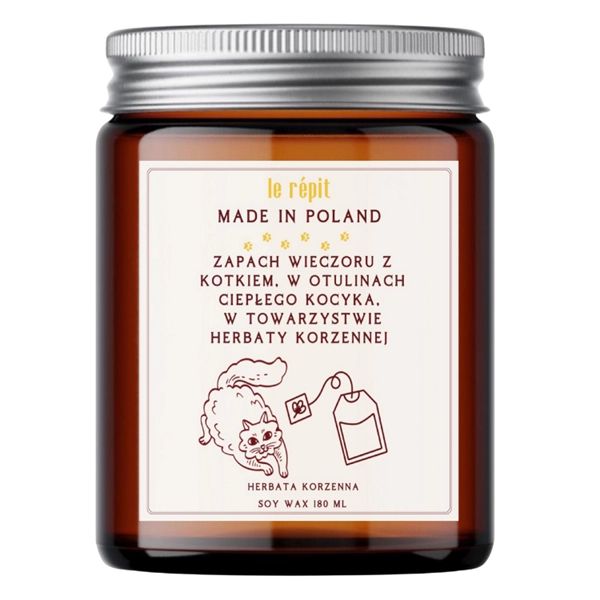 Świeca HERBATKOWY KOTEK 180 ml