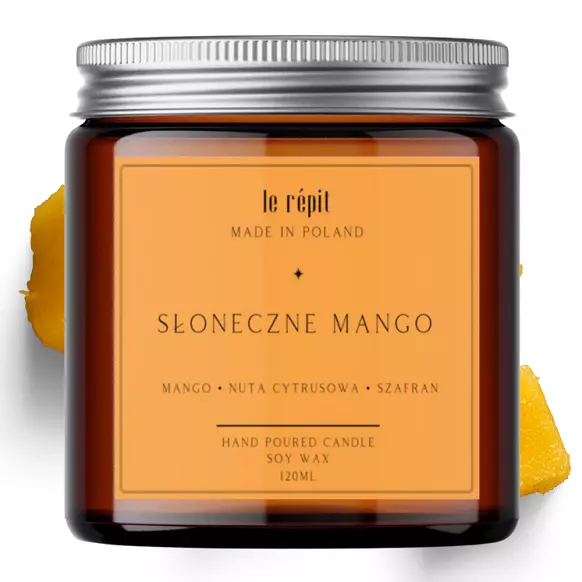 Świeca sojowa zapachowa Słoneczne Mango 120 ml