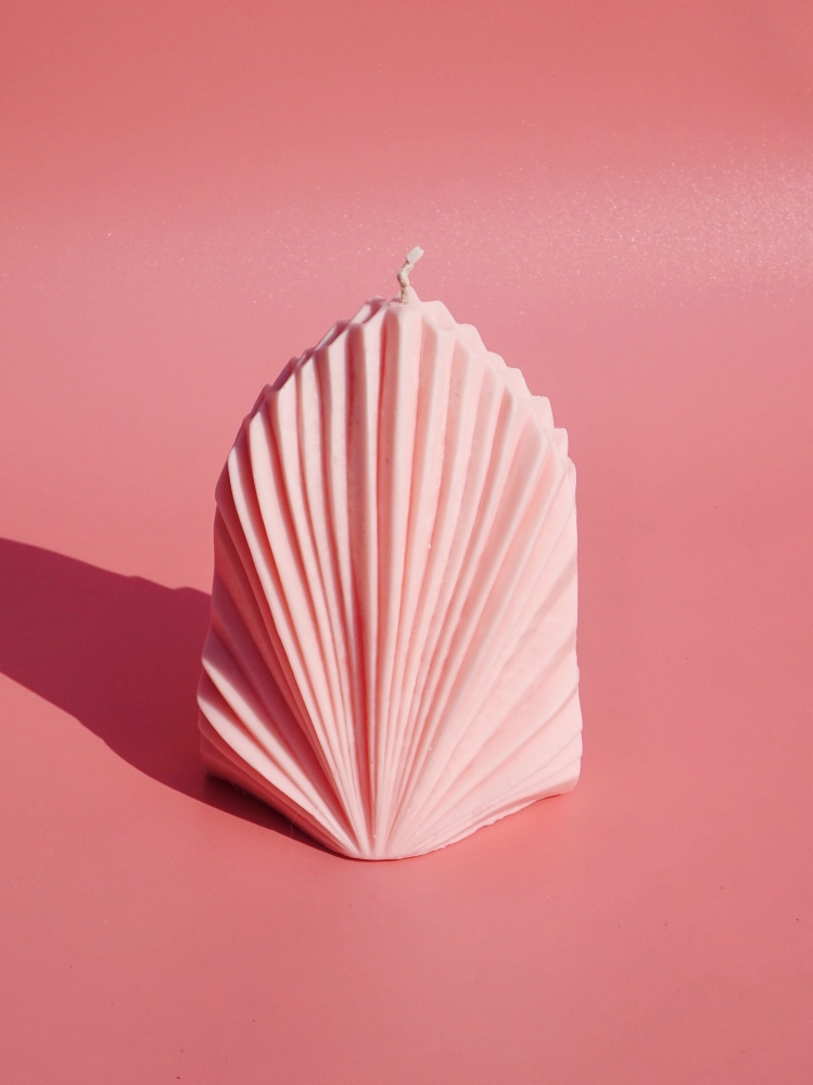 Shell Candle Pink
